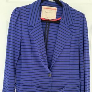 Striped Cartonnier Anthropologie Blazer